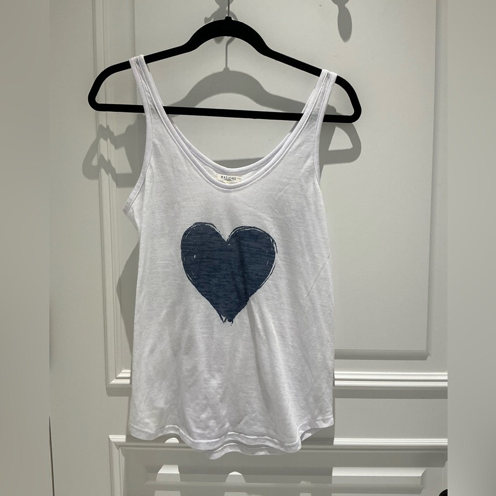 Nation White Tank Top